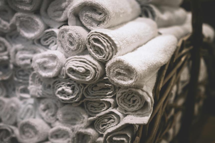 black dots on towels