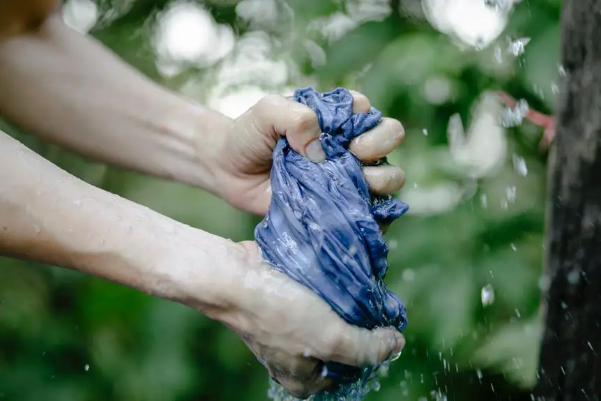 dyeing synthetic fabric with hot water