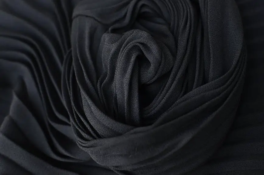 lint on black fabric