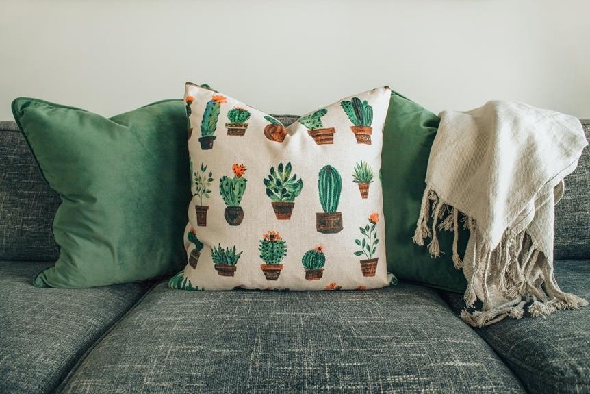 optimal fabrics for green tones