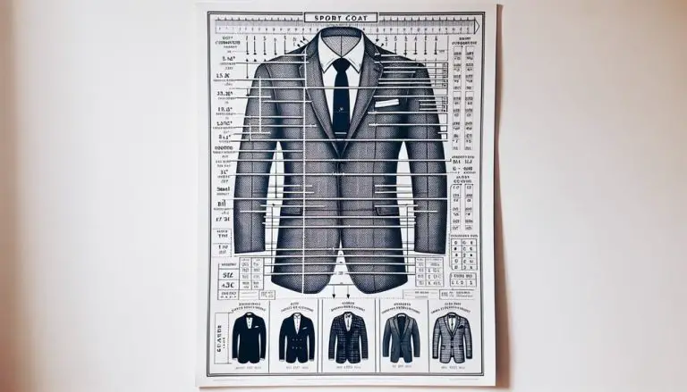 Sport Coat Sizes Chart - Knowing Fabric