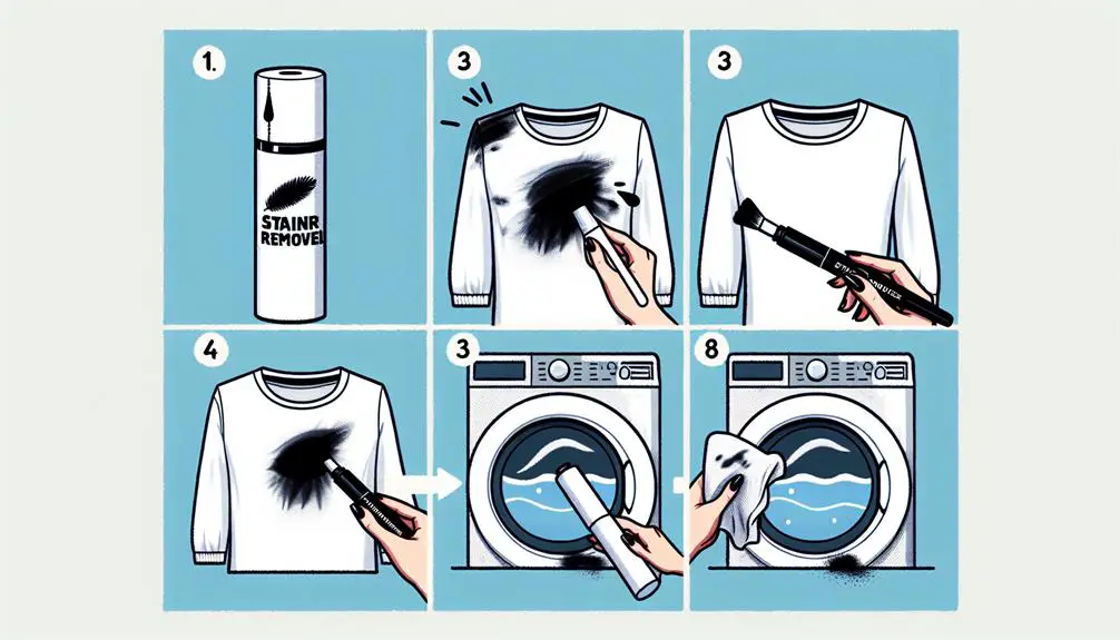 removing eyeliner from clothes