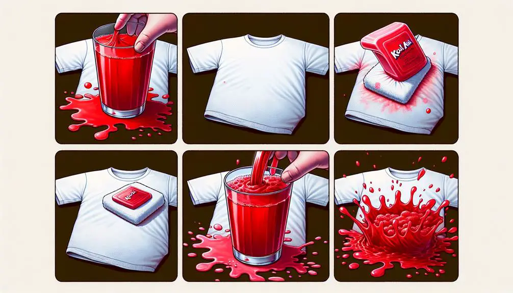 removing kool aid stains