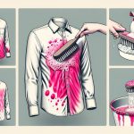 removing pink dye stains