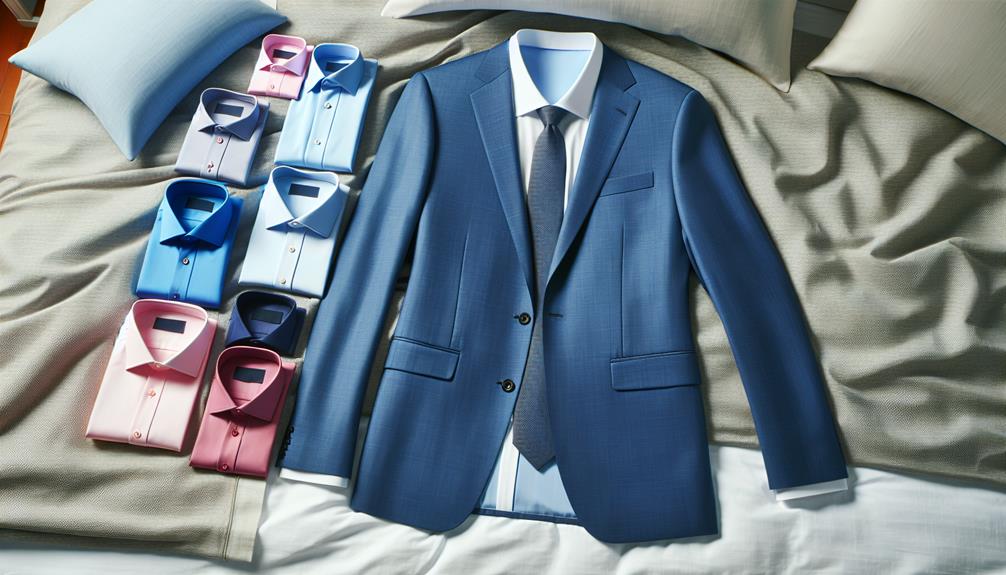 blue suit shirt pairings