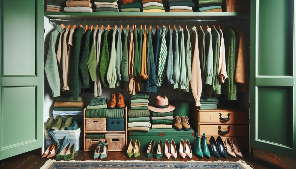 green clothing color matching
