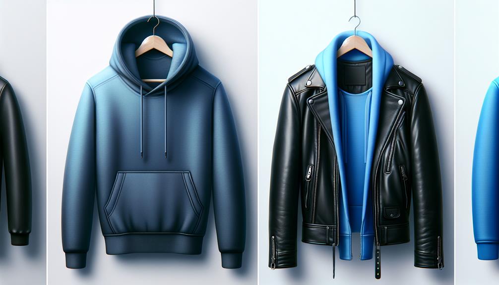hoodie versus jacket details