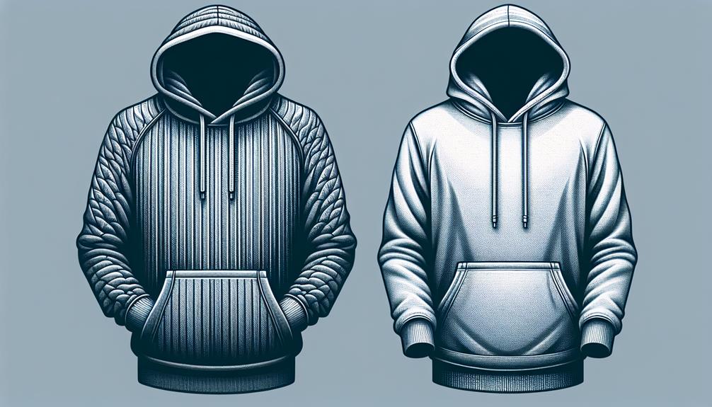 hoodie vs sweatshirt comparison