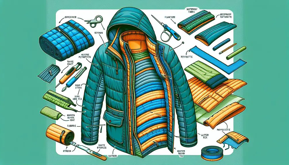 materials used in raincoats