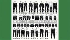 Guys Pants Size Chart - Knowing Fabric