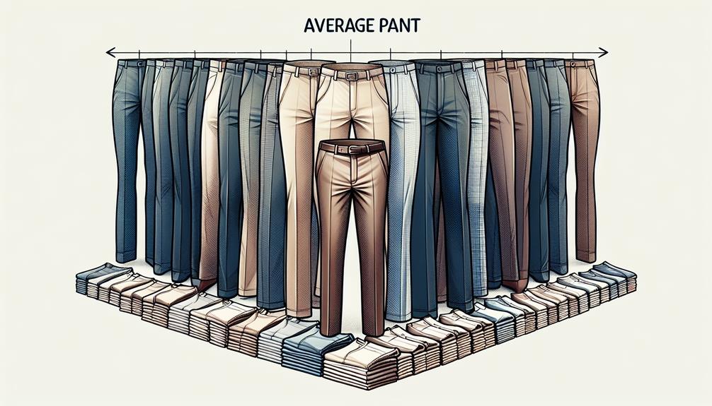 men s waist size statistics