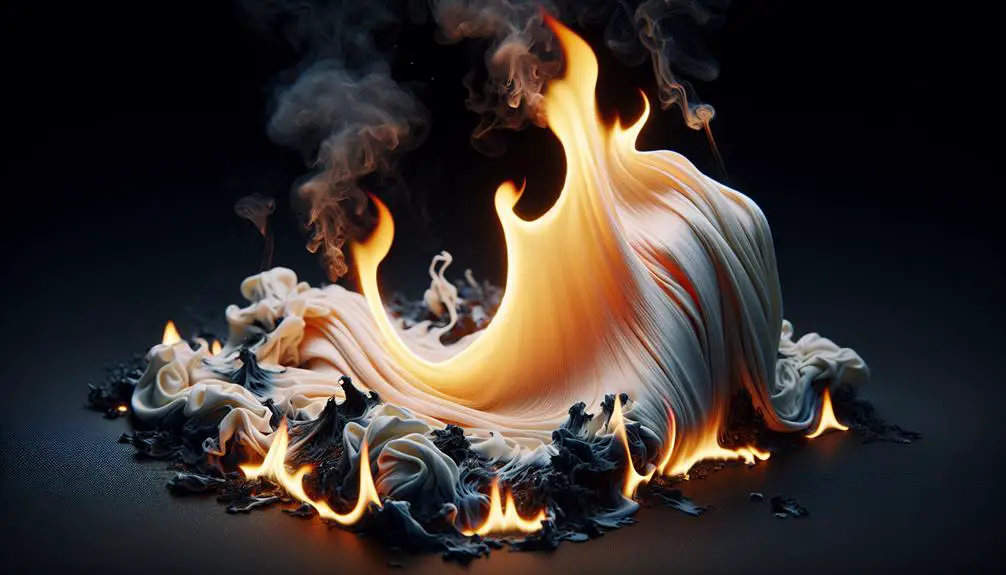 polyester is flammable fabric