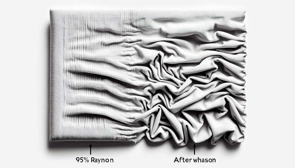 rayon may shrink slightly