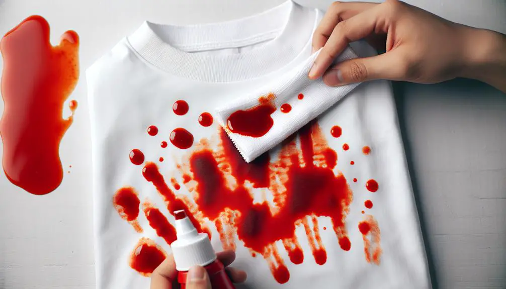 remove hot sauce stains