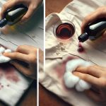 removing stains with alcohol