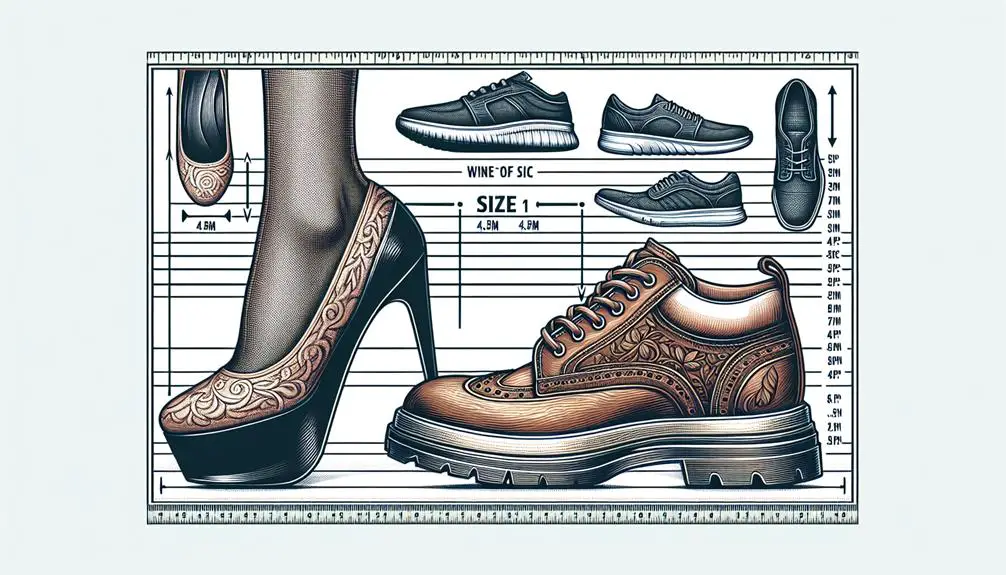 shoe size conversion chart