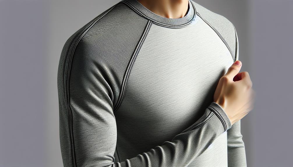 sleeve style with diagonal seam