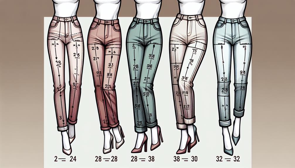 women s pants size guide