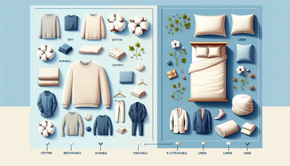 comparing cotton to linen