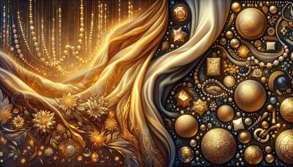 comparing silk to gold