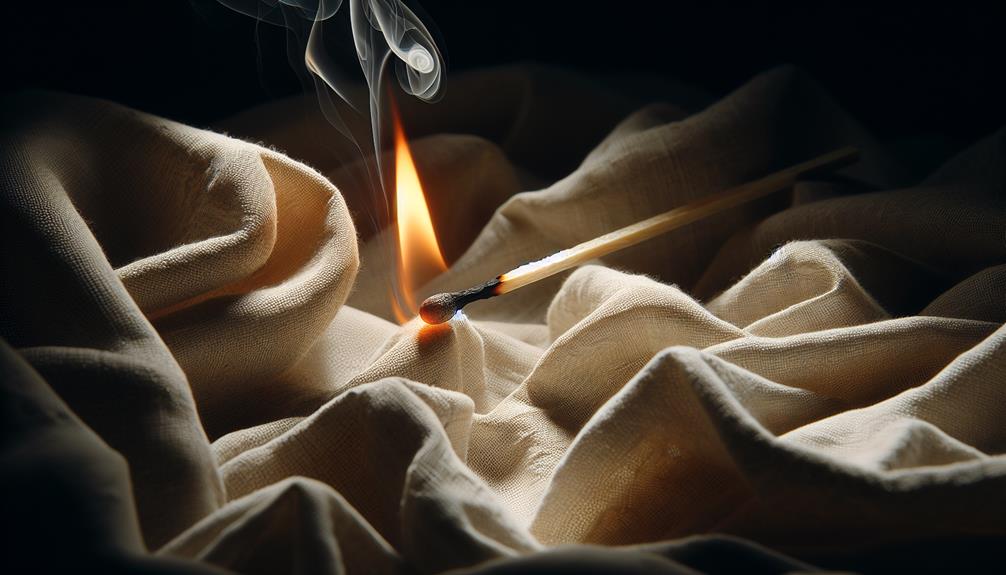 linen flammability and safety