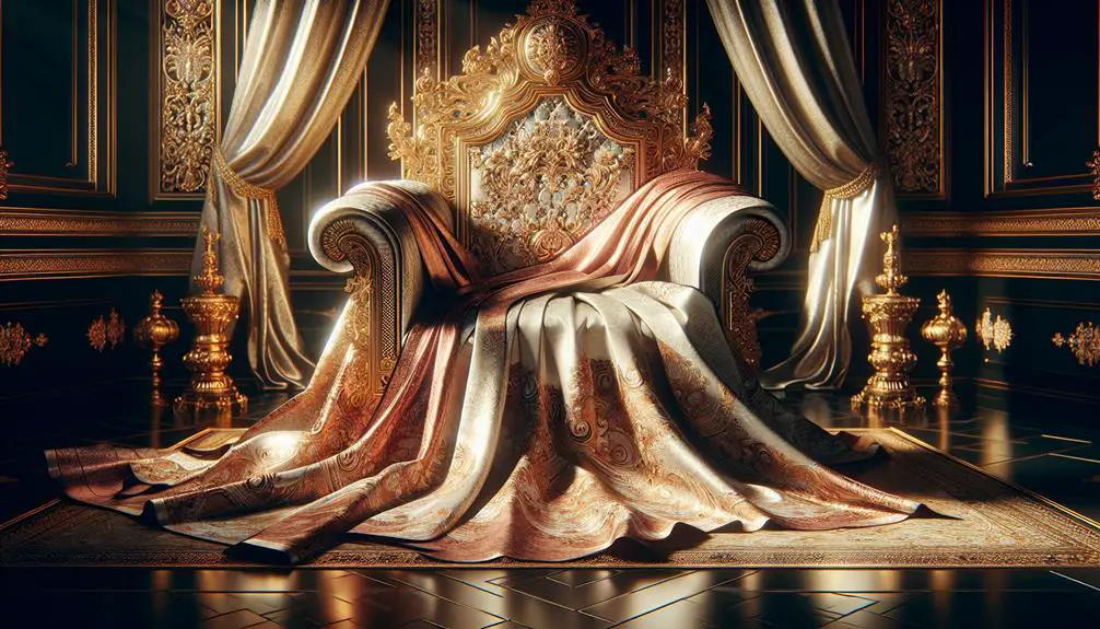 luxurious silk bedding material