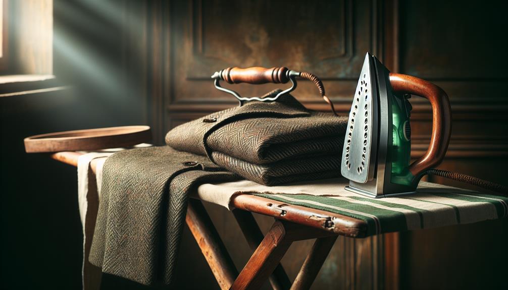 tweed ironing and care