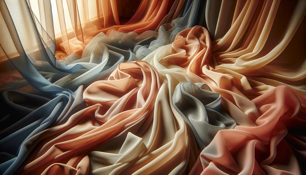 types of chiffon fabric
