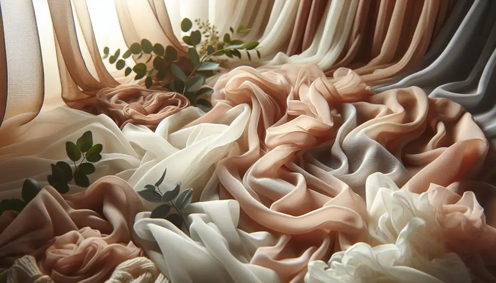 types of chiffon fabric