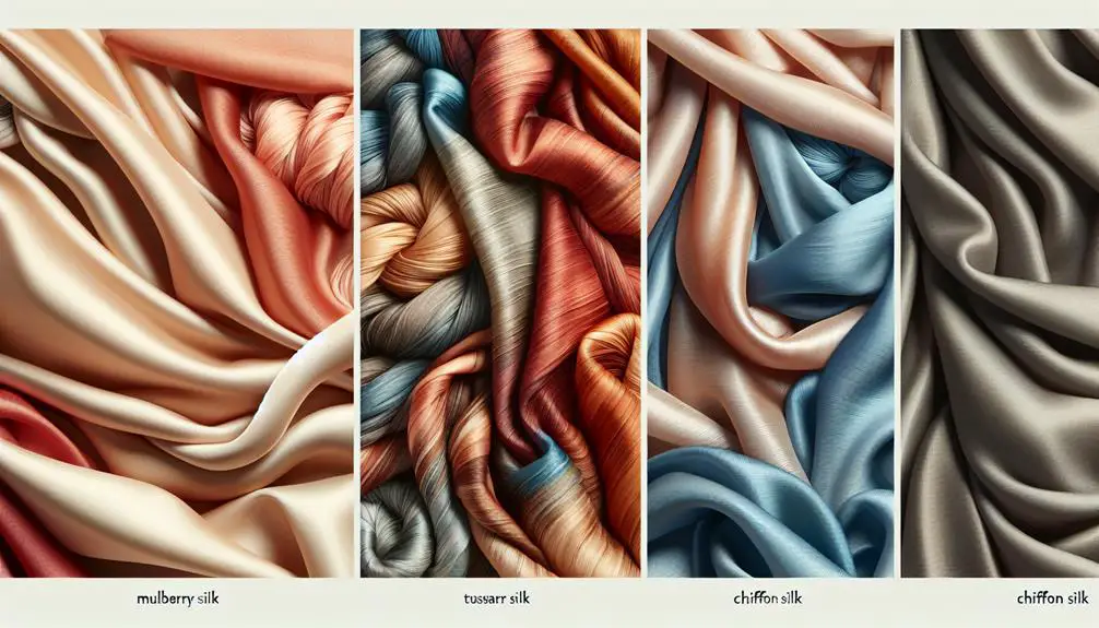 varieties of silk types