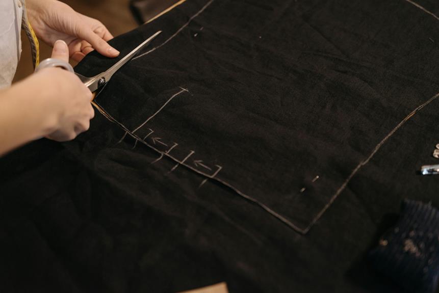 careful fabric cutting techniques