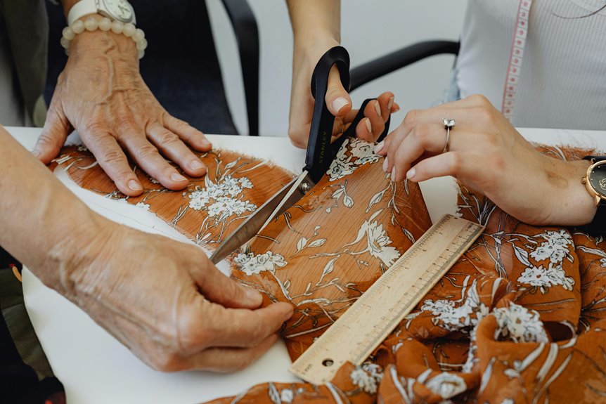 cutting slippery fabrics tutorial