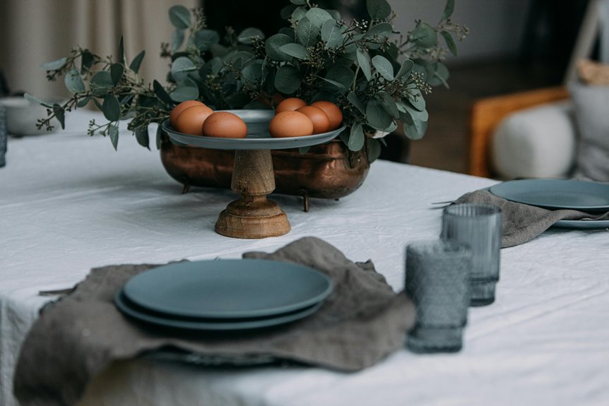 gauze fabric table runner