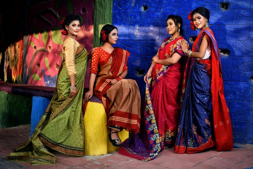 khadi georgette and chiffon sarees