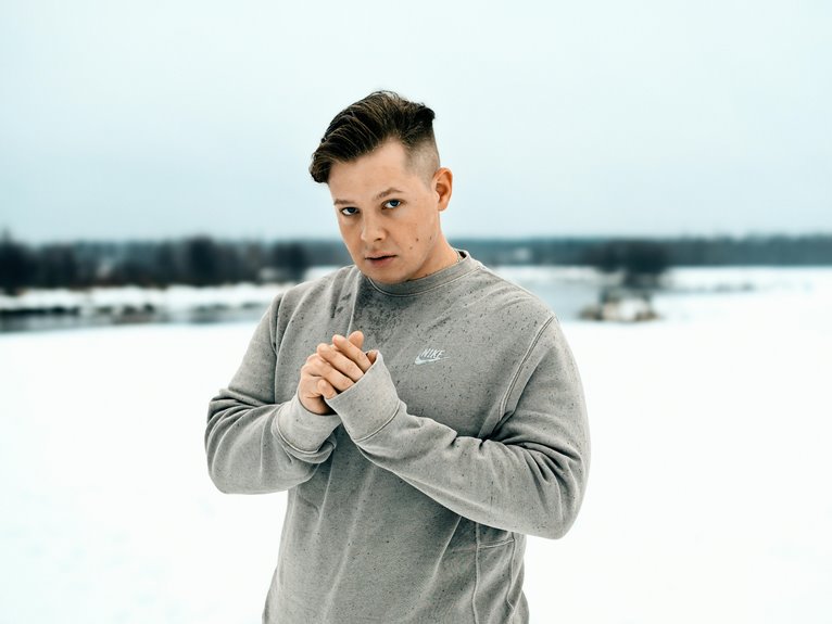 layered clothing for comfort
