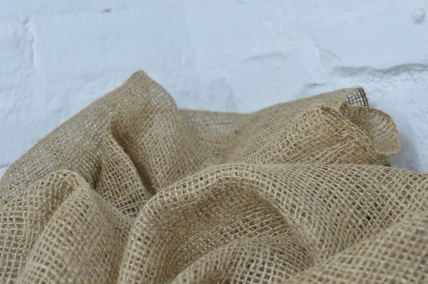 rustic natural jute fabric