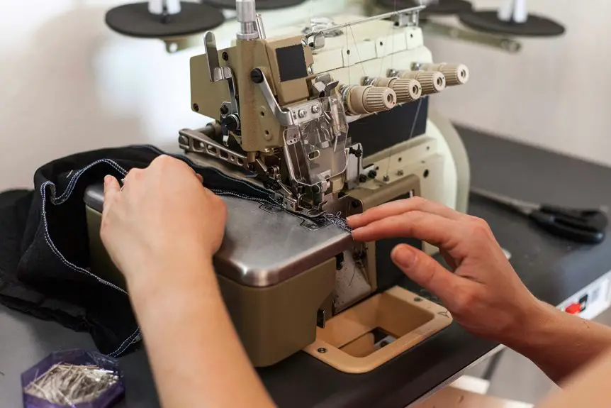 sewing double gauze hem