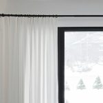 curtain rod for casement fabric