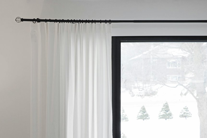 curtain rod for casement fabric