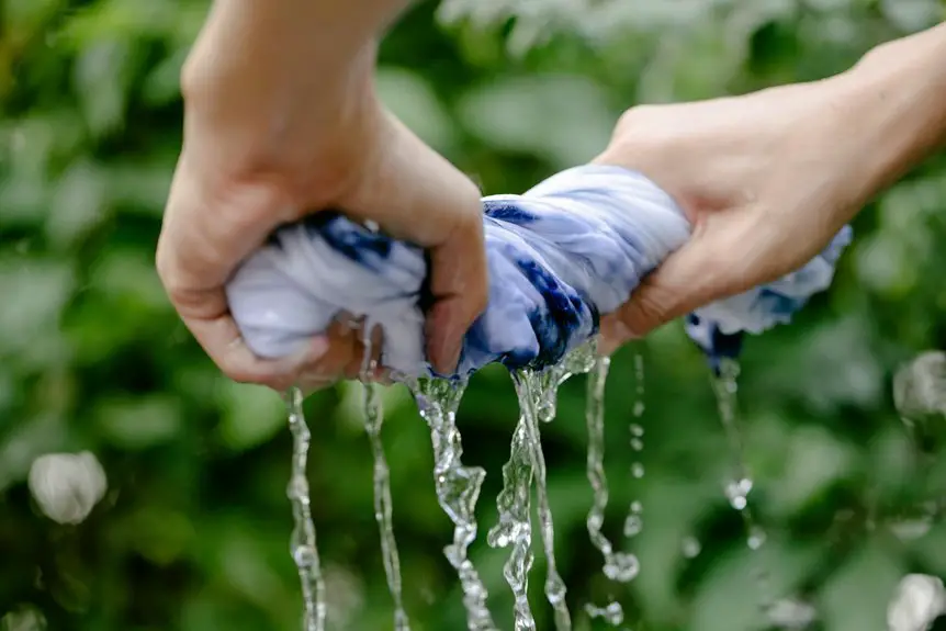 prepare fabric for dyeing