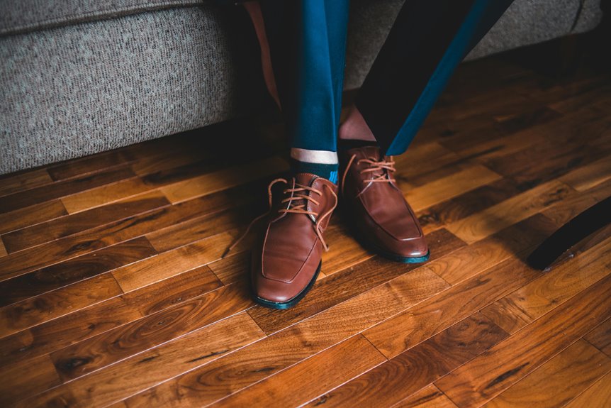 shoe polish on leather