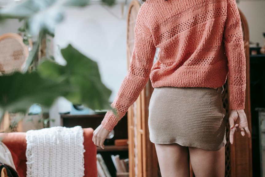 stylish fall corduroy skirts